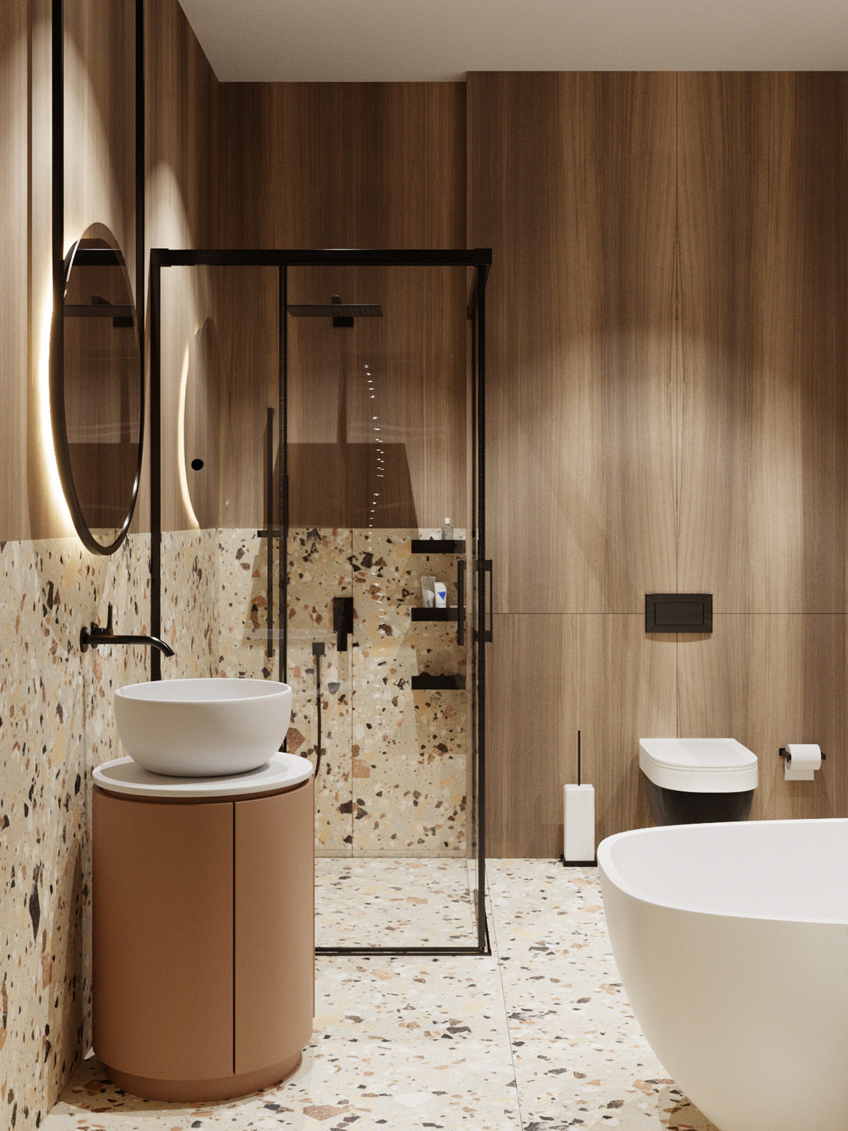 1675502746 520 dva sovremennyh dizayna doma s krasnym oranzhevym i zolotym