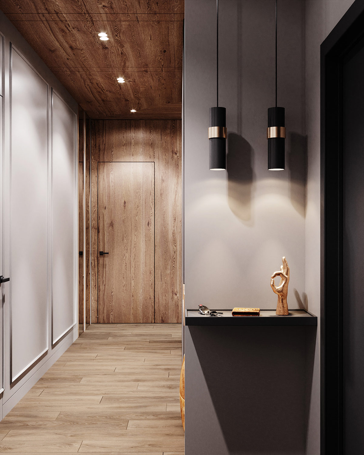 1675502748 805 dva sovremennyh dizayna doma s krasnym oranzhevym i zolotym