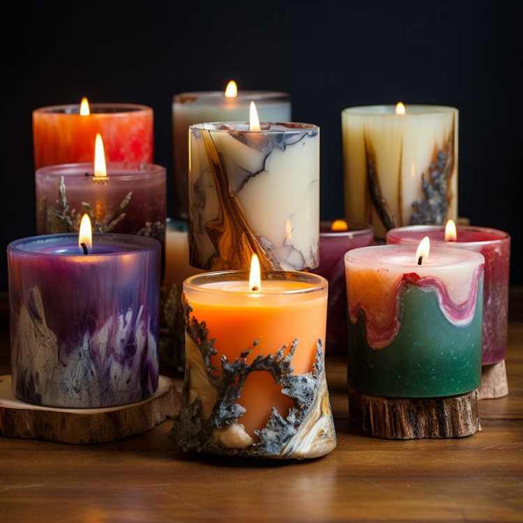 Техника создания узоров на свечах