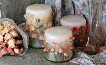 Как украсить свечи блоками и сухоцветами, чтобы они стали цветными и стильными? 1 Раздел 1: Как использовать цветные блоки для украшения свечей