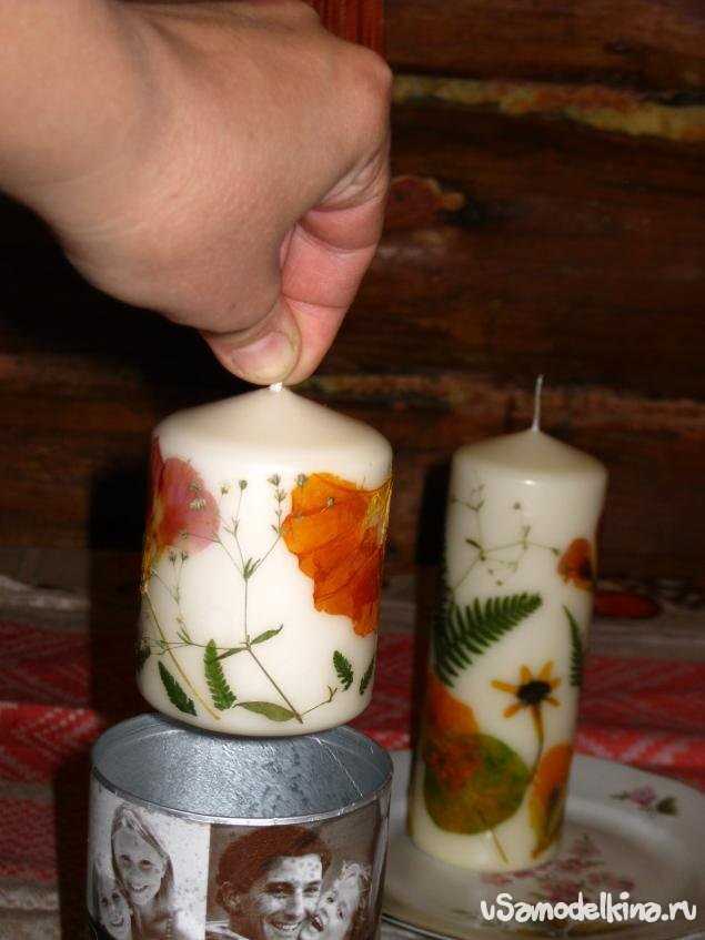 Идеи для украшения свечей