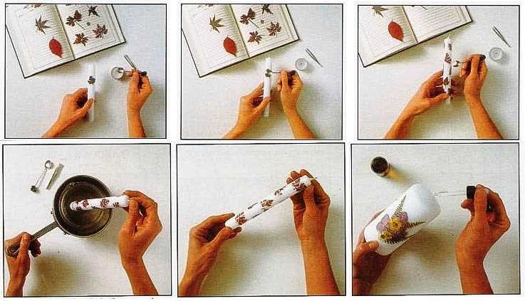 Выбор цветных блоков и сухоцветов