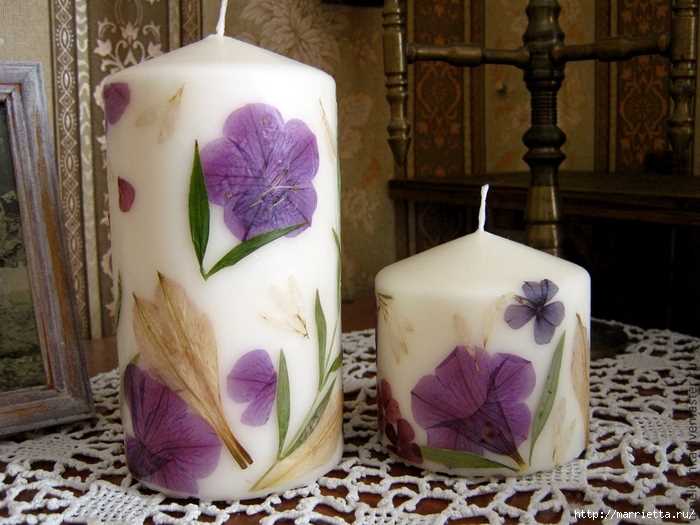 Пошаговая инструкция по украшению свечей