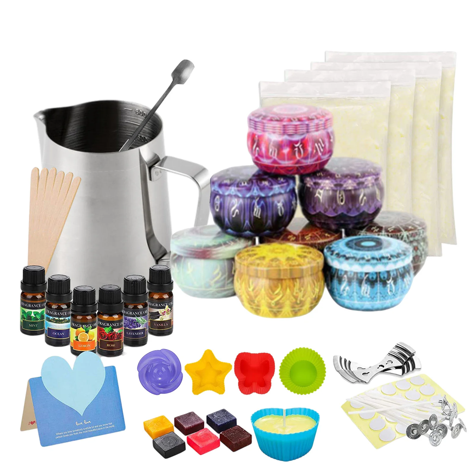 Особенности использования металлических контейнеров для домашнего изготовления свечей