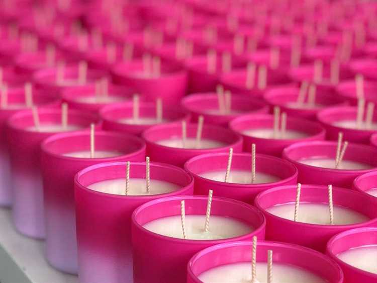 Процесс создания многослойных свечей