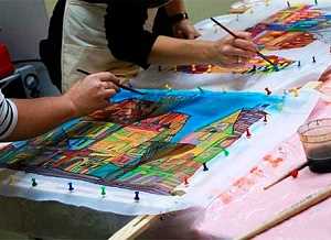 Искусство росписи ткани - основные приемы и техники 3 Европейская роспись