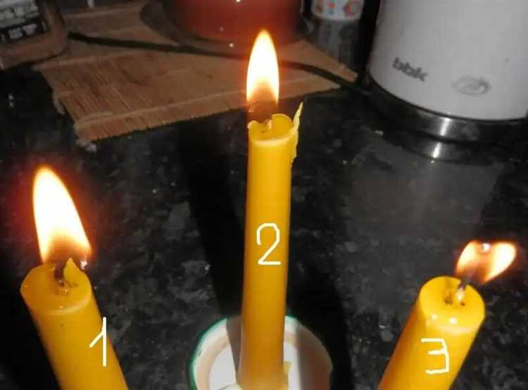 Изменение длины фитилей свечей с помощью металлов